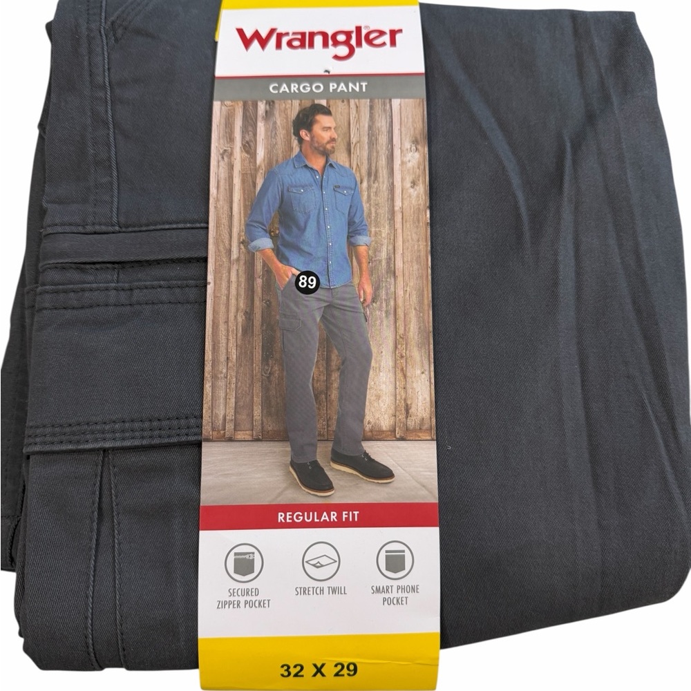 Wrangler Men's Cargo Pant - Charcoal Gray 32 x 29